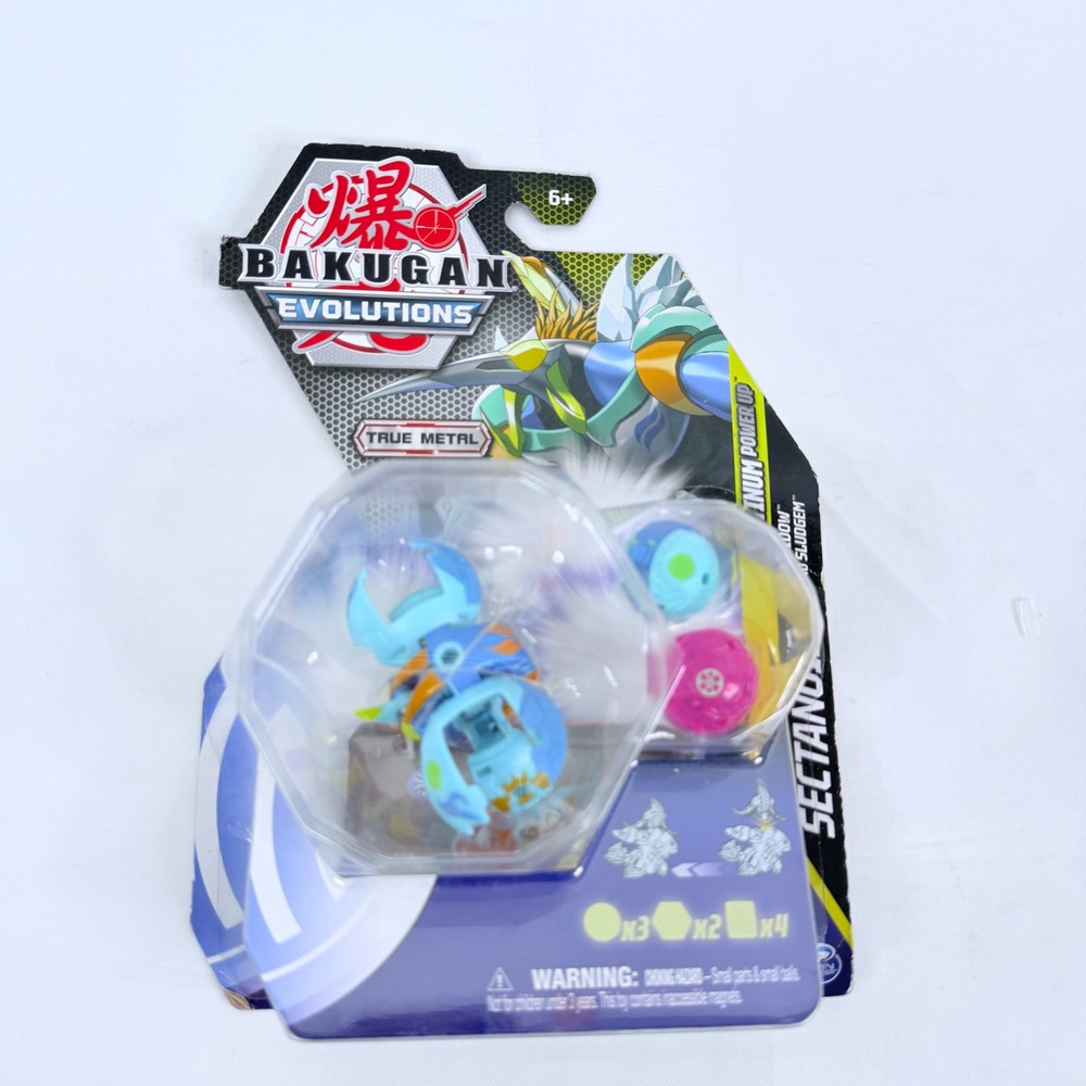 Bakugan Evolutions Platinum Power Up Sectanoid Nano Widow Sludgem True Metal